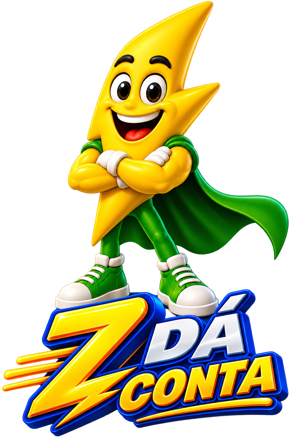 Mascote Z com a logo Z Dá Conta